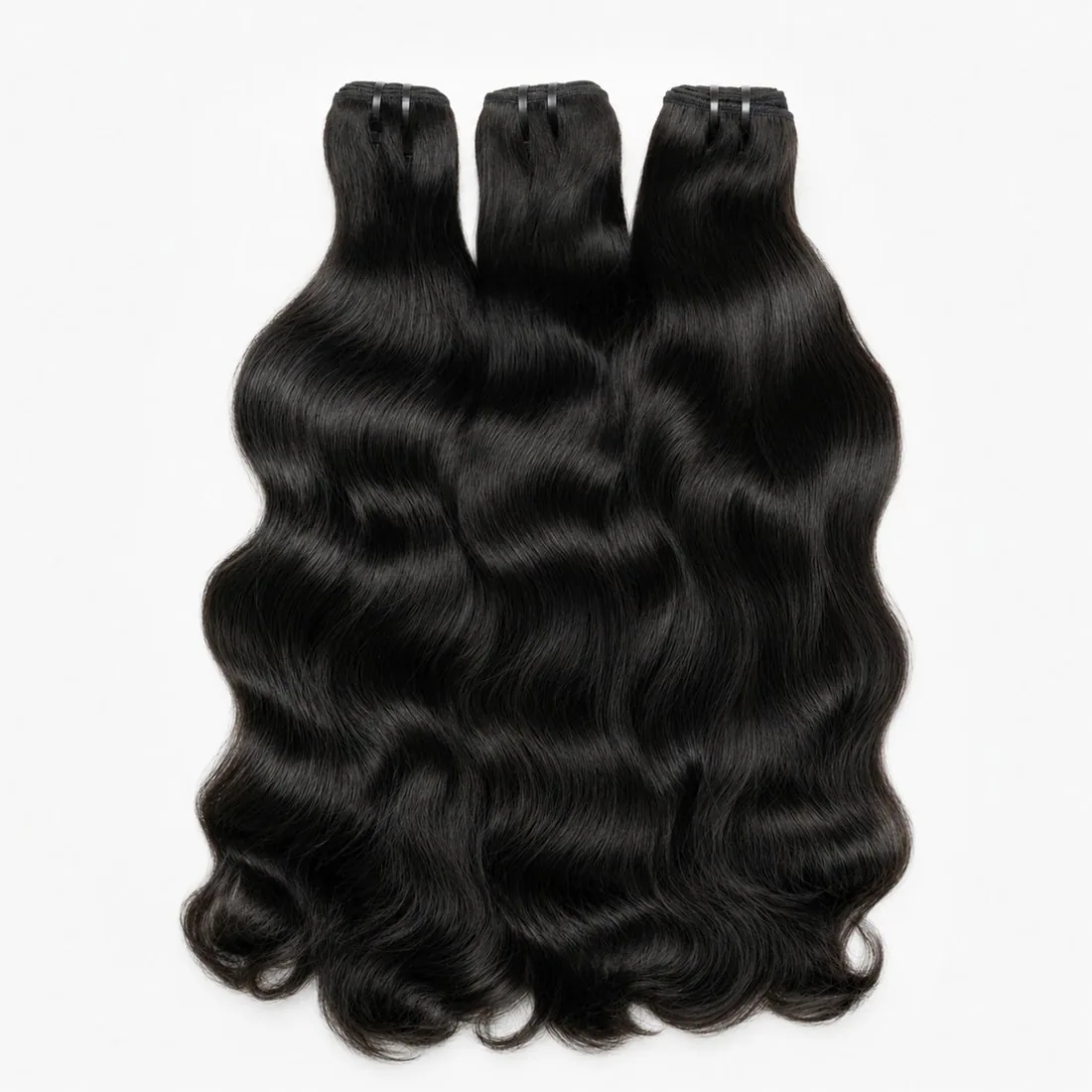 Vietnamese remy hair weft bundles, natural body wave