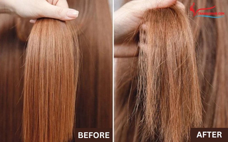 Chinese hair after a period of use