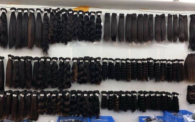 large scale chines hair industry production