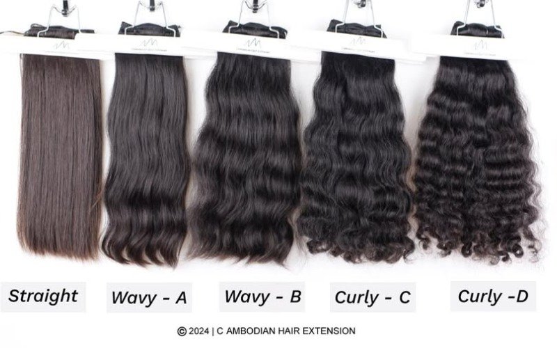 Types of hair textures Cambodian