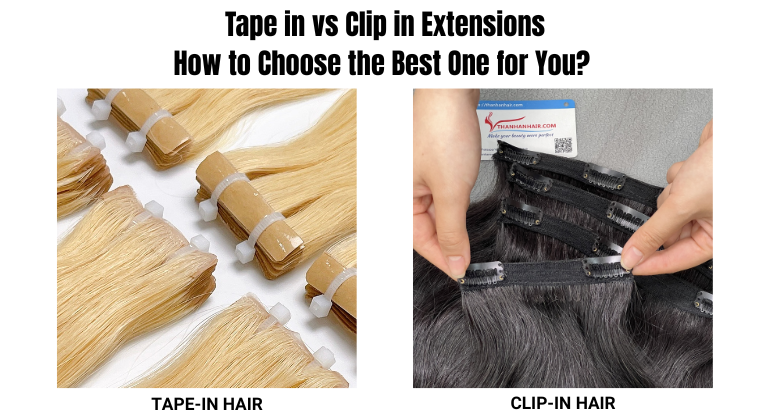 Tape in vs clip in extensions how to choose he best one for tou
