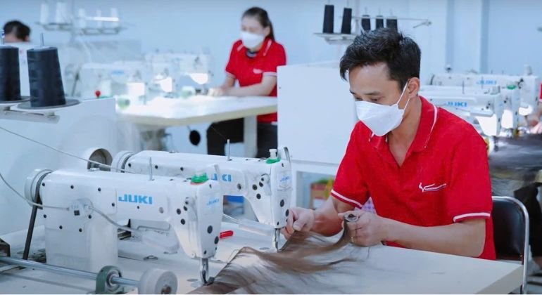 Thanh An Hair supplier hand tied extensions
