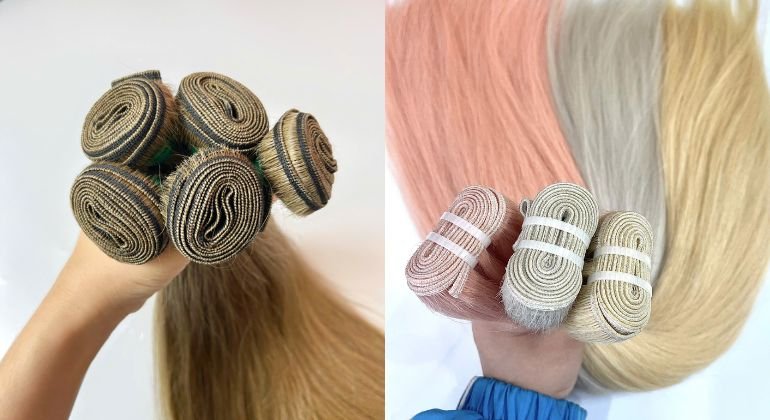 machine weft hair extensions