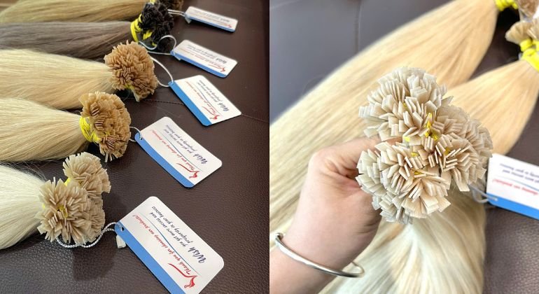 what are flat tip hair extensions ?