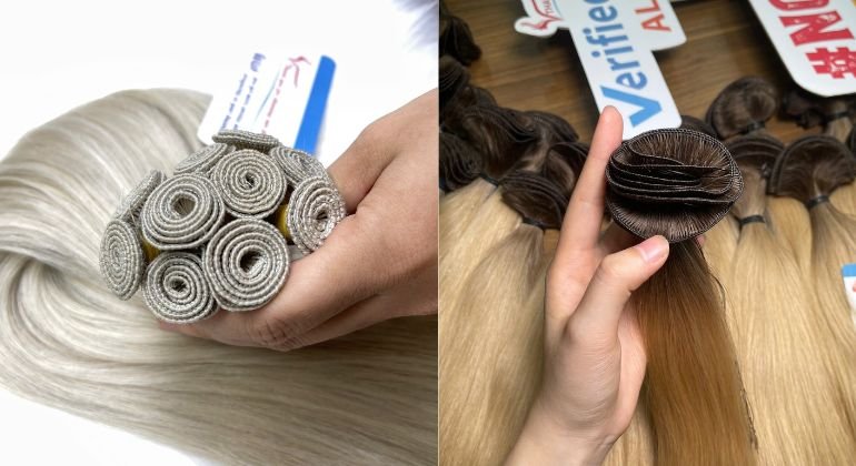 what are hand tied weft hair extensions