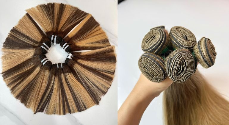 what are machine weft hair extensions