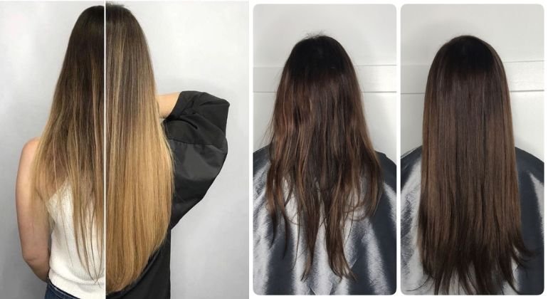 hand tied extensions are ideal for thin hair