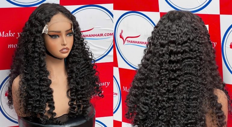 Curly hair wig