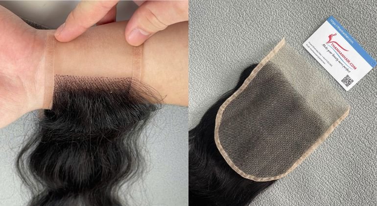 What is a transparent lace closure?