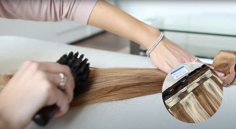 Detangle before washing by using a wide-tooth comb, loop brush, or a soft-bristle extension brush
