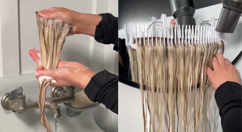 How often should you wash clip in hair extensions?