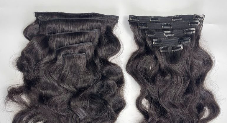 How to make clip in hair extensions step by step