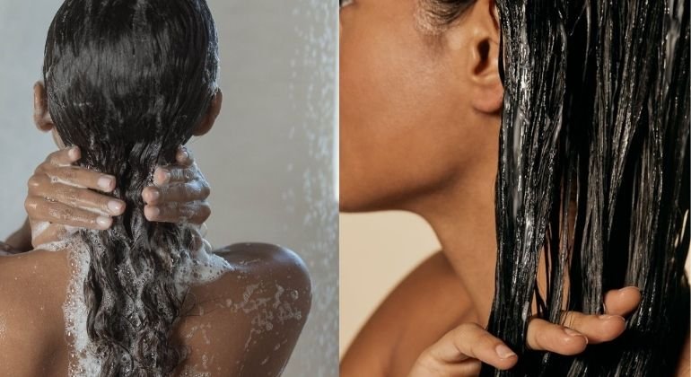 How to wash hair with tape in hair extensions