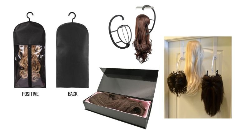 Storing wigs to maintain shape and texture