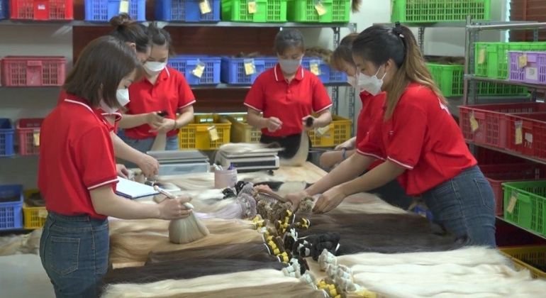 The Thanh An Hair factory