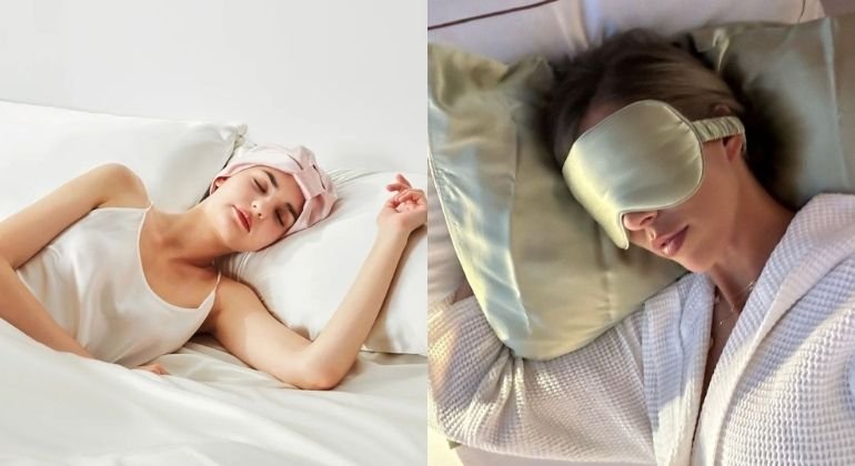 Using silk or satin sleep caps