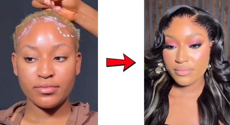 Wig adhesive glue method