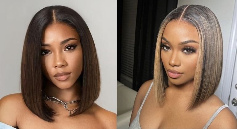 Collarbone-length lobs