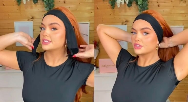 How to wear a headband wig correctly