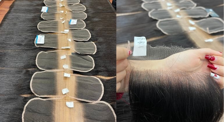 Lace hair extensions