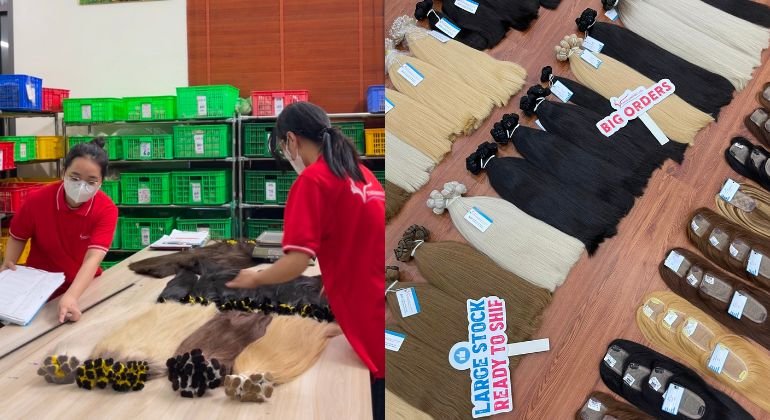 Thanh An Hair delivers high quality hair extensions to clients worldwide