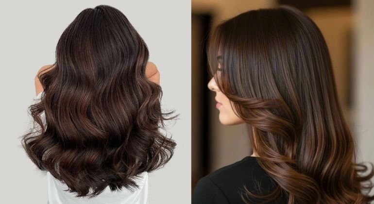 Warm chocolate tones