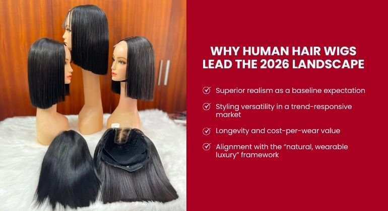 Why human hair wigs lead the 2026 landscape?