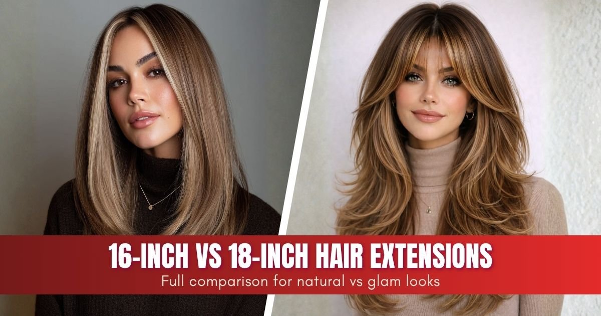 16-Inch vs 18-Inch Hair Extensions: Full Comparison for Natural vs Glam Looks