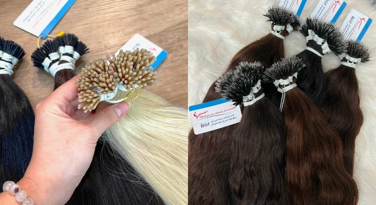 Keratin hair extensions