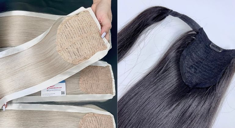 Ponytail extensions for quick styling