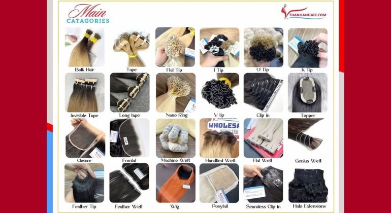 Types of hair extensions you can buy online