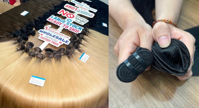 Weft hair extensions