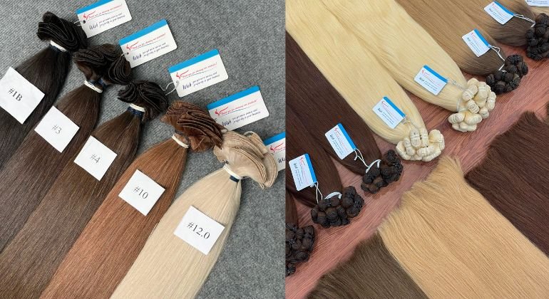 Weft hair extensions