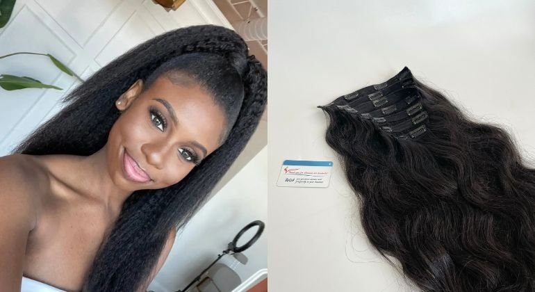 Clip-Ins Hair Extensions, 10 inch hair length