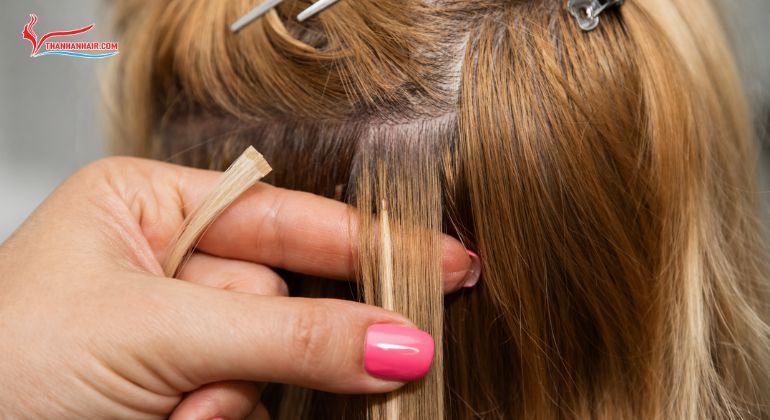 Gently Removing Tape Hair Extensions