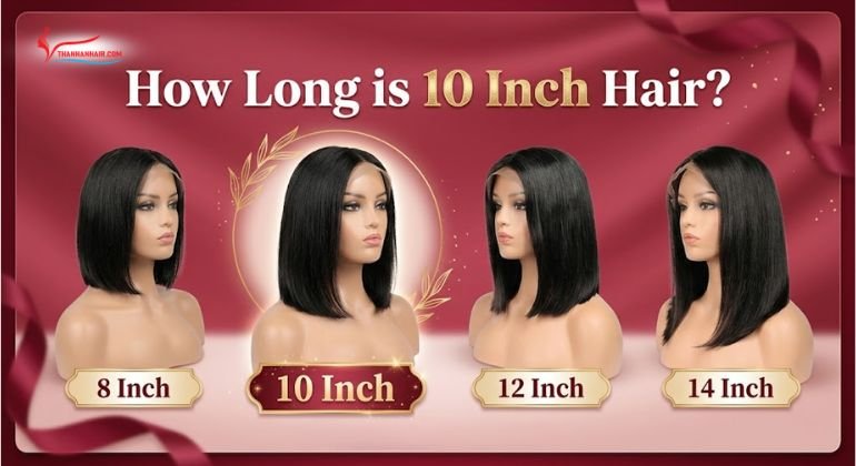 How Long is 10 Inches of Hair, 10 inch hair length