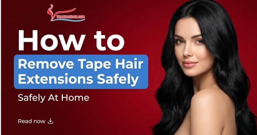 How To Remove Tape Hair Extensions Safely At Home