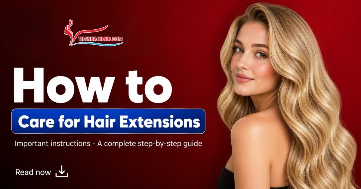 How to Care for Hair Extensions - Important instructions