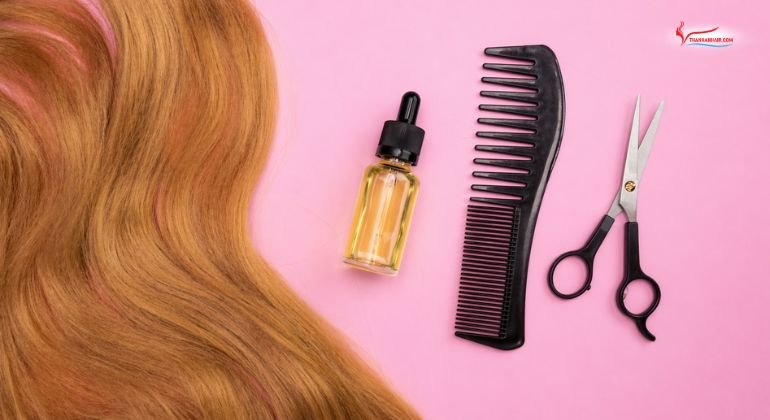Make Soften Dry Hair Extensions at Home with oil products
