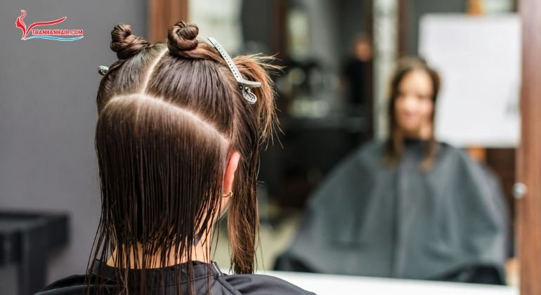 Separating hair into sections