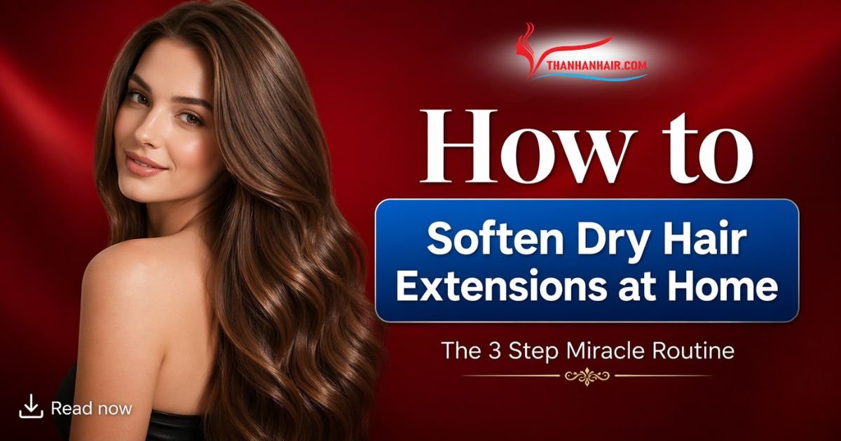 The 3 Step Miracle Routine How to Soften Dry Hair Extensions at Home