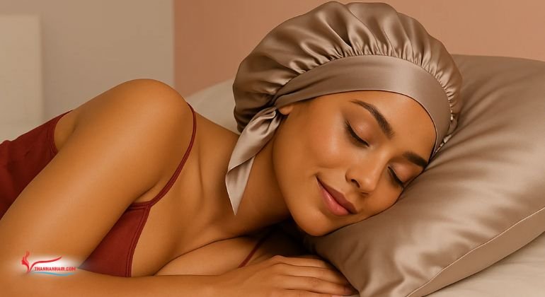 Wear a Silk Sleep Bonnet or Scarf