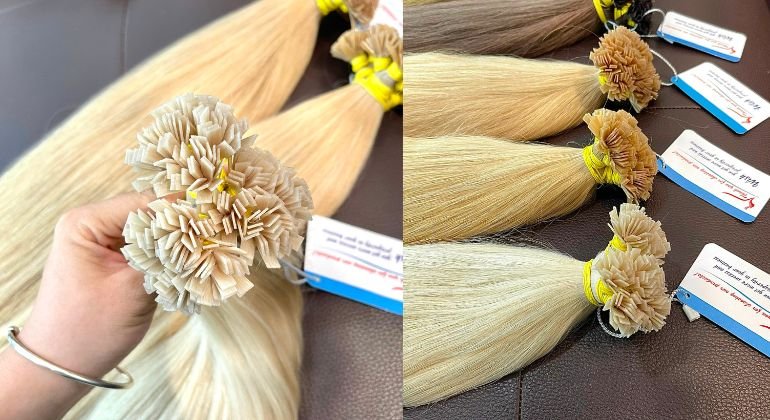 Keratin hair extensions