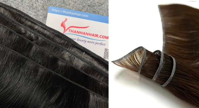 Weft hair extensions