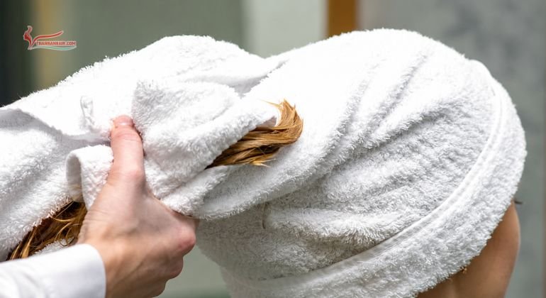 Pat Hair Dry With A Microfiber Towel