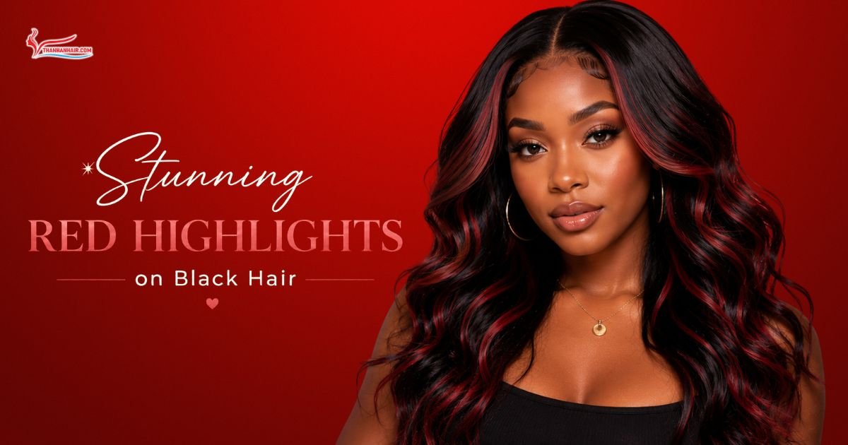 Stunning Red Highlights on Black Hair Best Shades, Techniques & Hair Care Guide