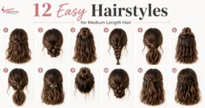 12 Easy Hairstyles for Medium Length Hair