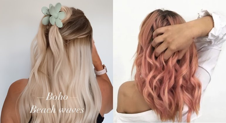 Boho beach waves