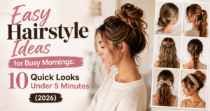 Easy Hairstyle Ideas for Busy Mornings 10 Quick Looks Under 5 Minutes