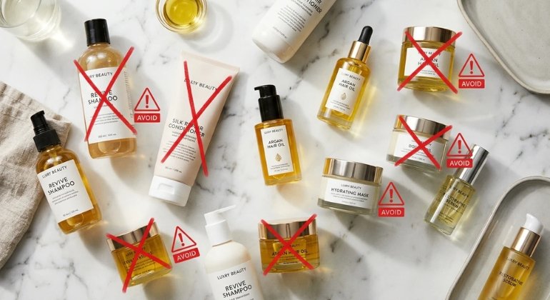 Stop using products that fight your hair type or strip your extensions